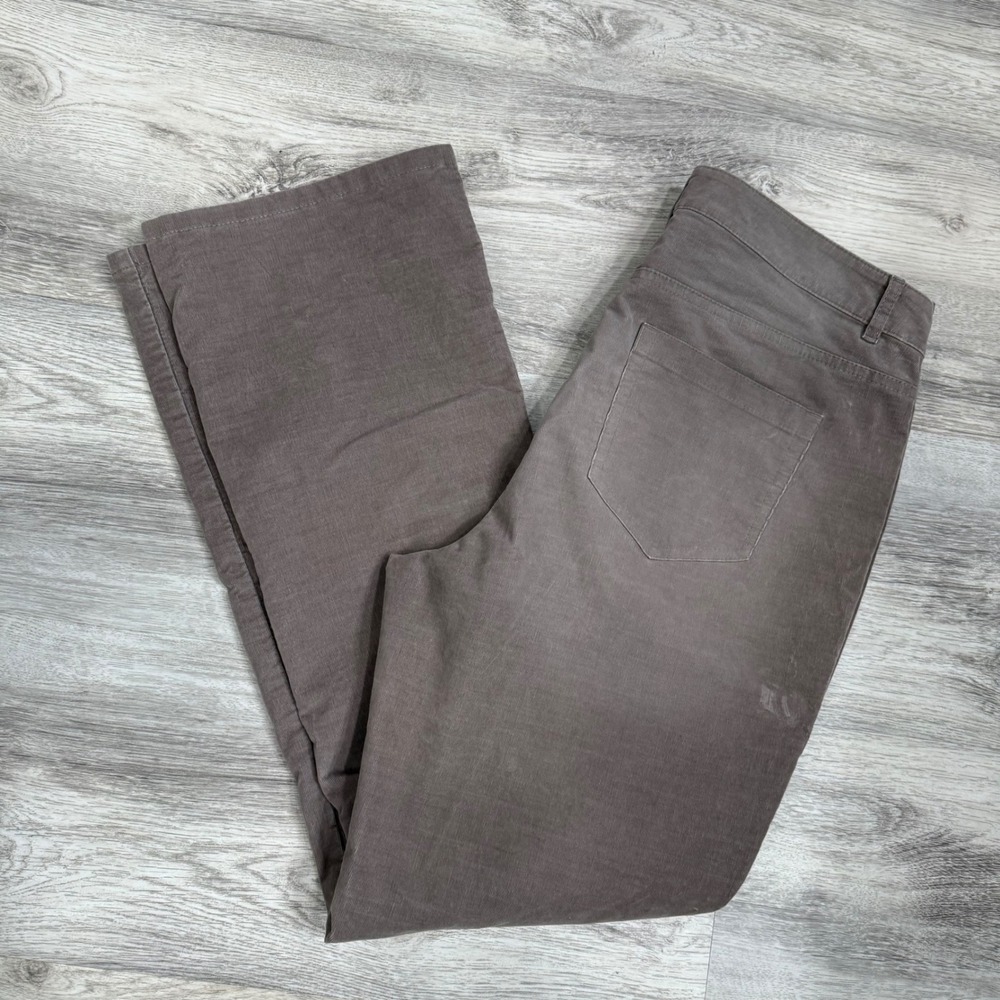 J Jill Corduroy Bootcut Pants Taupe Women Size 12 Casual Career‎